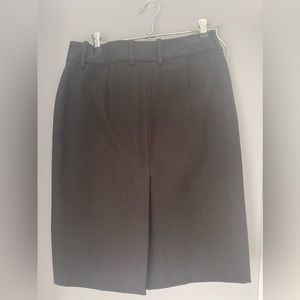 Express stretch black split skit front and back